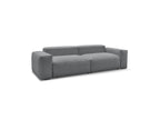 Voltaire - Canapé Droit Fixe 4 Places - Tissu Chiné
