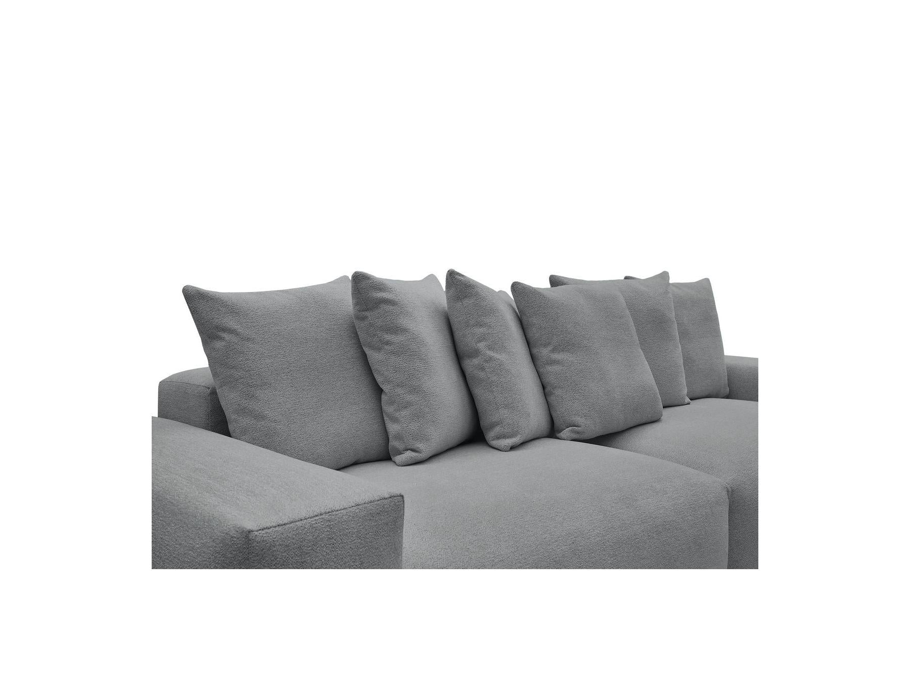 Voltaire - Canapé Droit Fixe 4 Places - Tissu Chiné