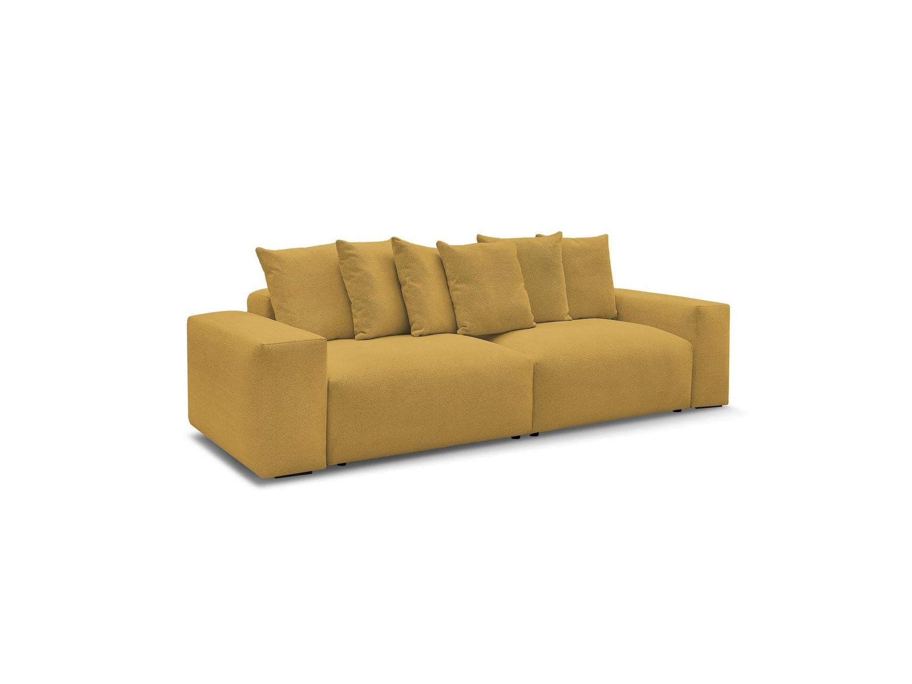 Voltaire - Canapé Droit Fixe 4 Places - Tissu Chiné