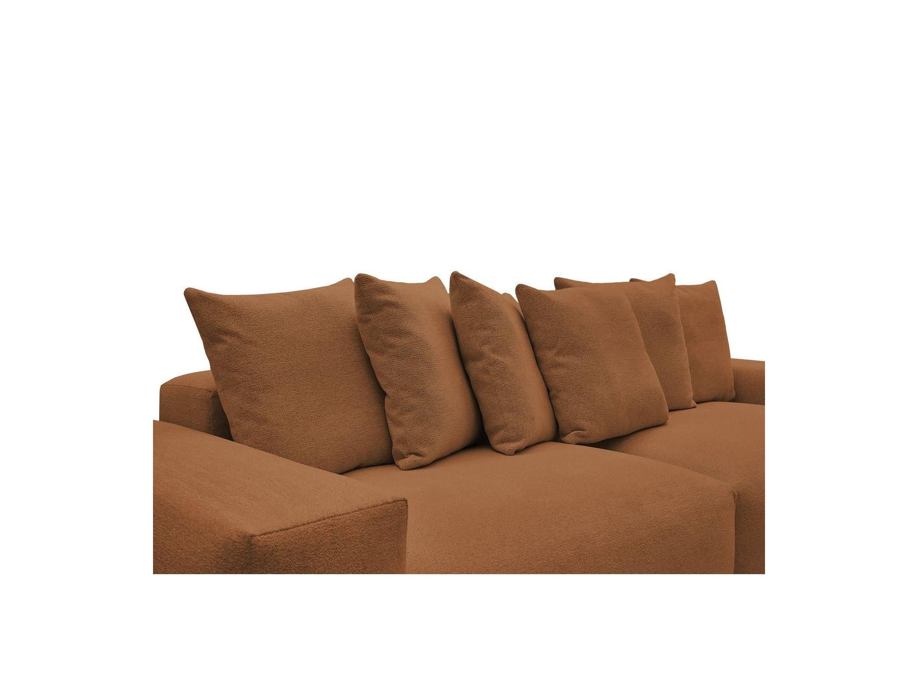 Voltaire - Canapé Droit Fixe 4 Places - Tissu Chiné