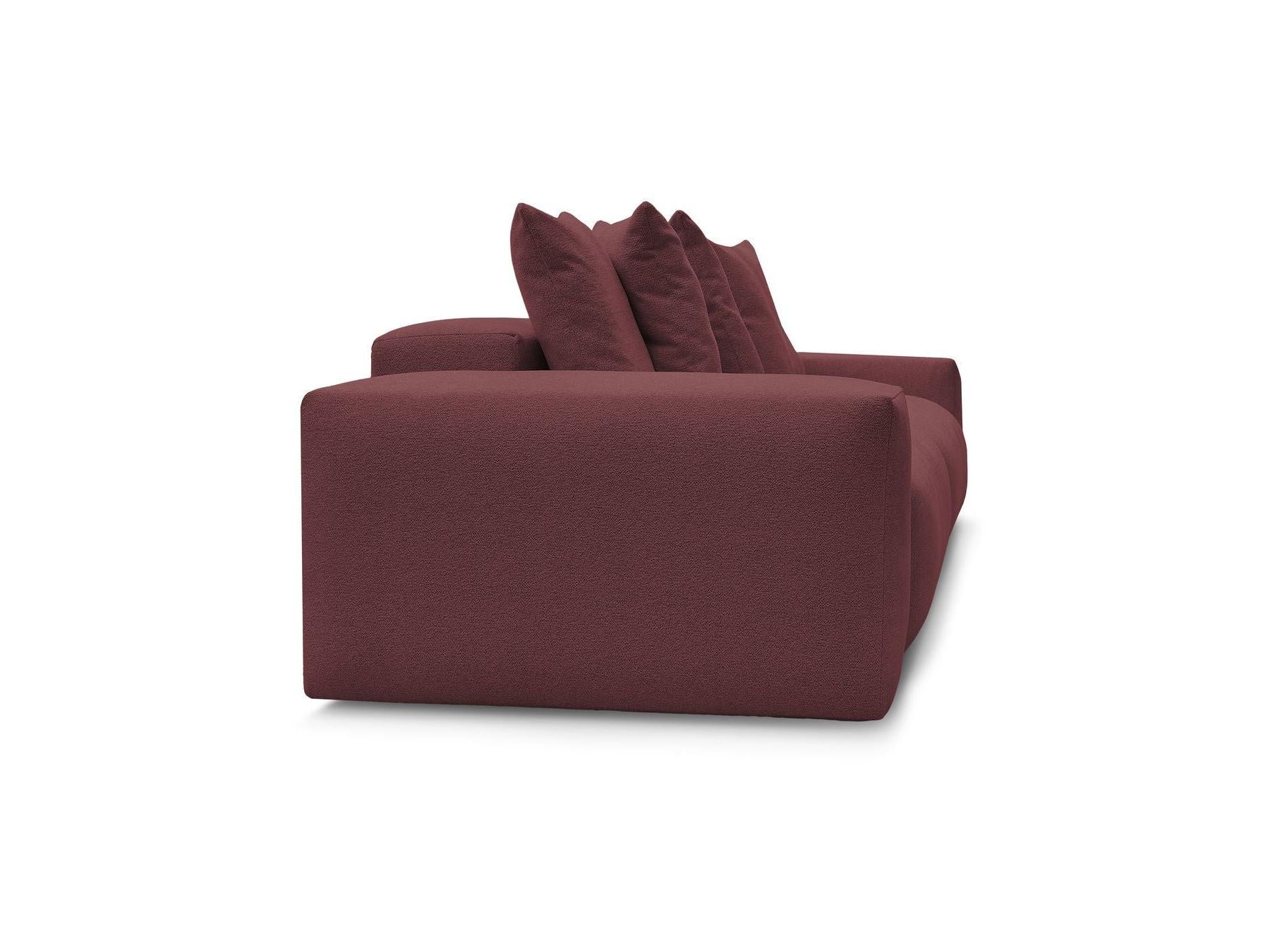 Voltaire - Canapé Droit Fixe 4 Places - Tissu Chiné
