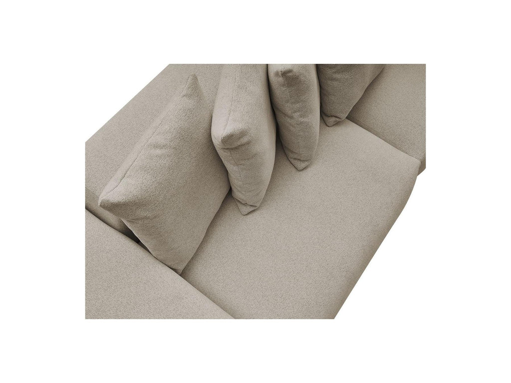 Voltaire - Canapé Droit Fixe 4 Places - Tissu Chiné