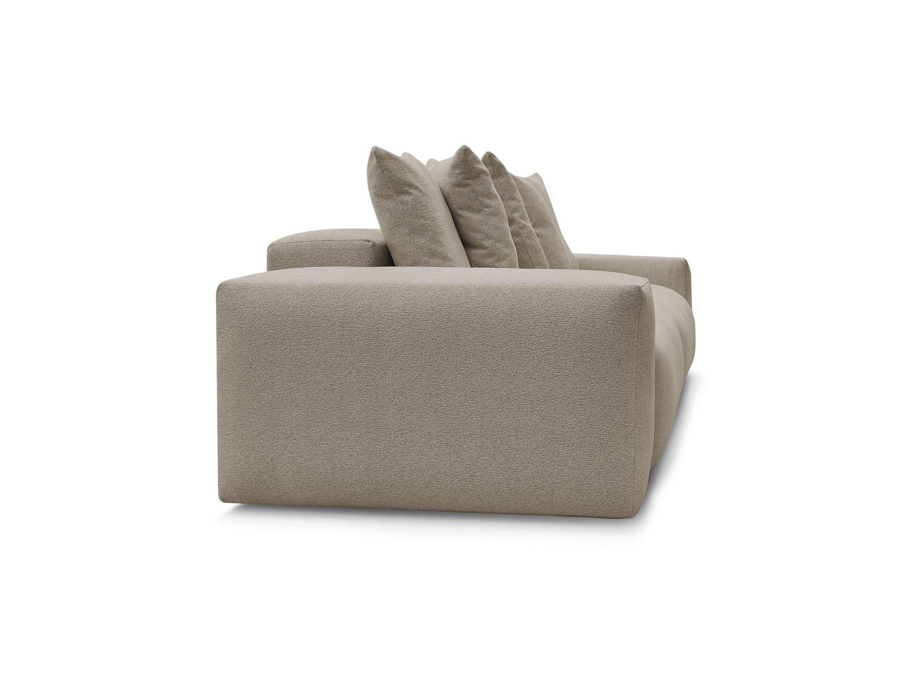 Voltaire - Canapé Droit Fixe 4 Places - Tissu Chiné