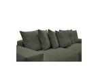 Voltaire - Canapé Droit Fixe 4 Places - Tissu Chiné