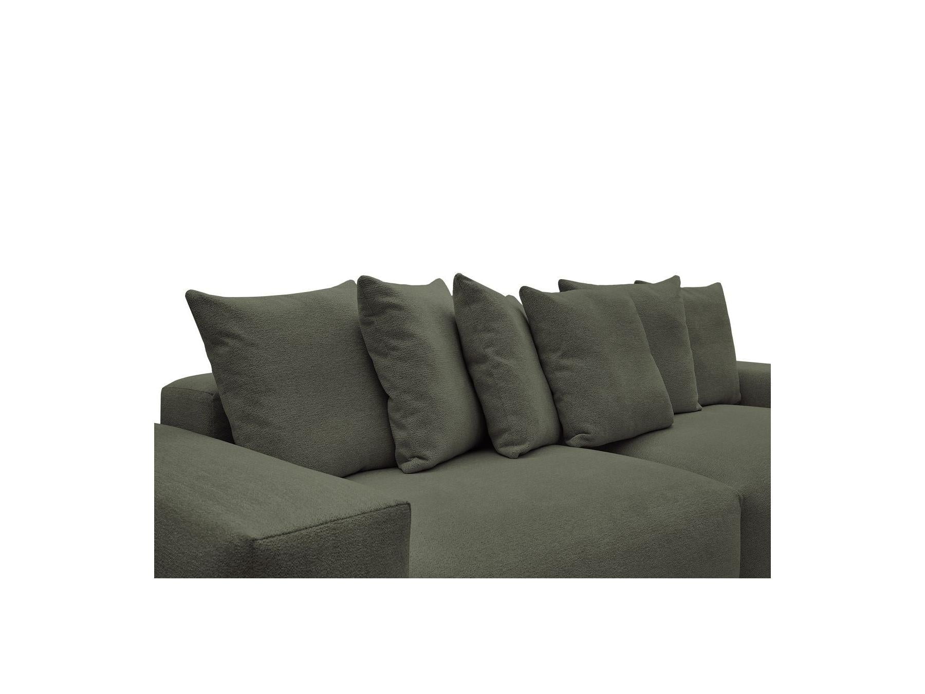 Voltaire - Canapé Droit Fixe 4 Places - Tissu Chiné