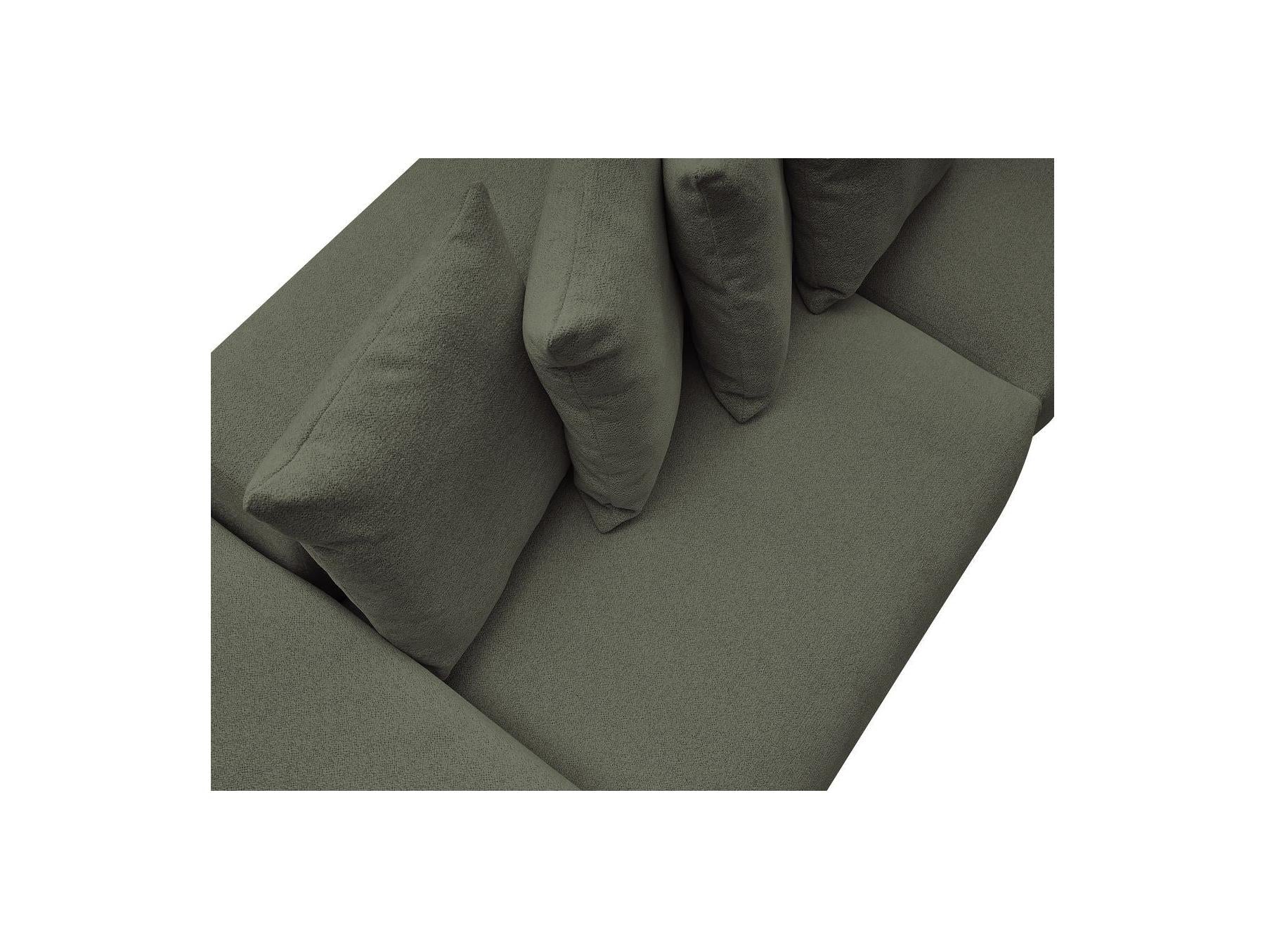 Voltaire - Canapé Droit Fixe 4 Places - Tissu Chiné