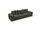 Voltaire - Canapé Droit Fixe 4 Places - Tissu Chiné