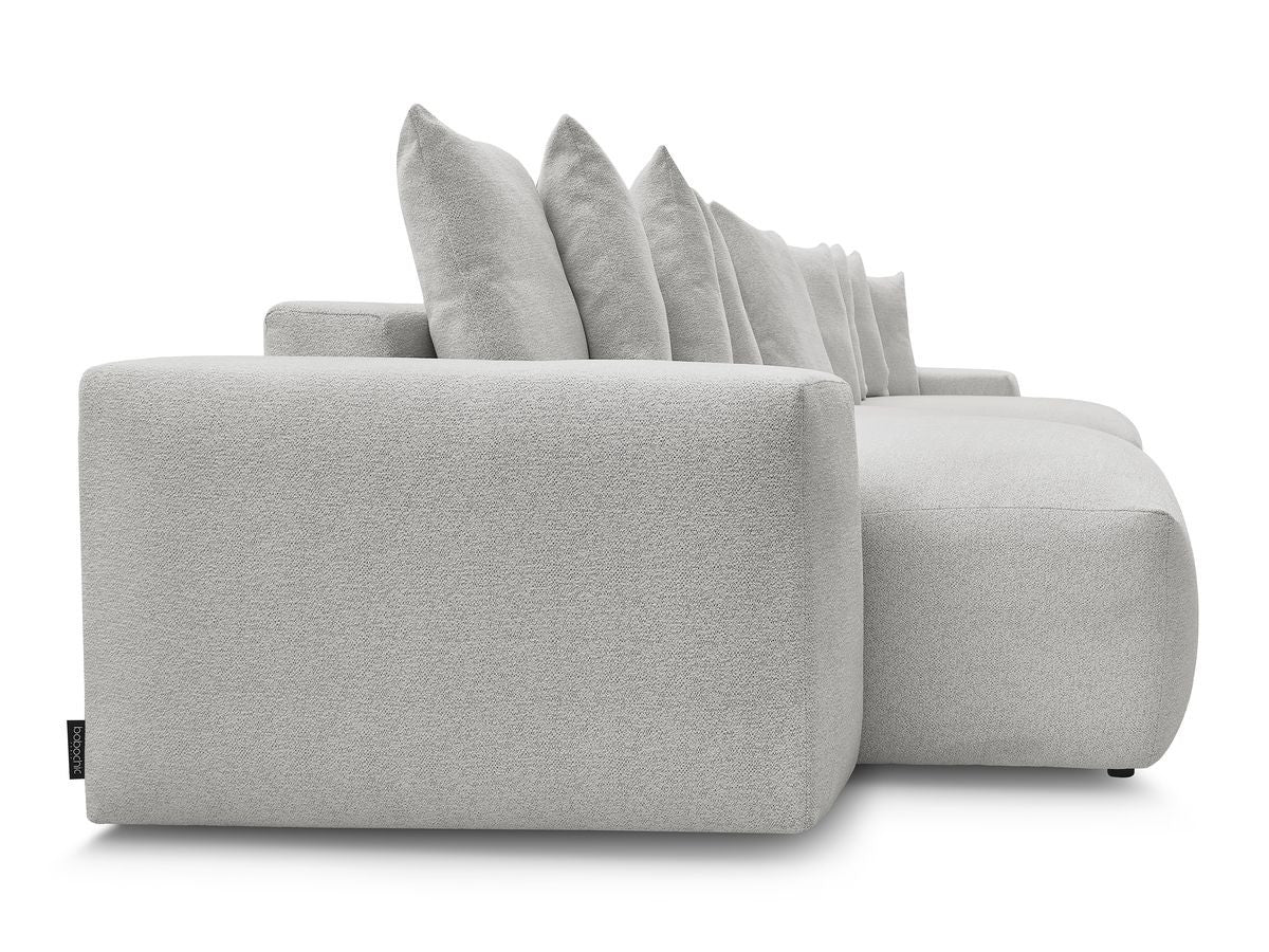 Voltaire - Fixed Panoramic Sofa - Mottled Fabric