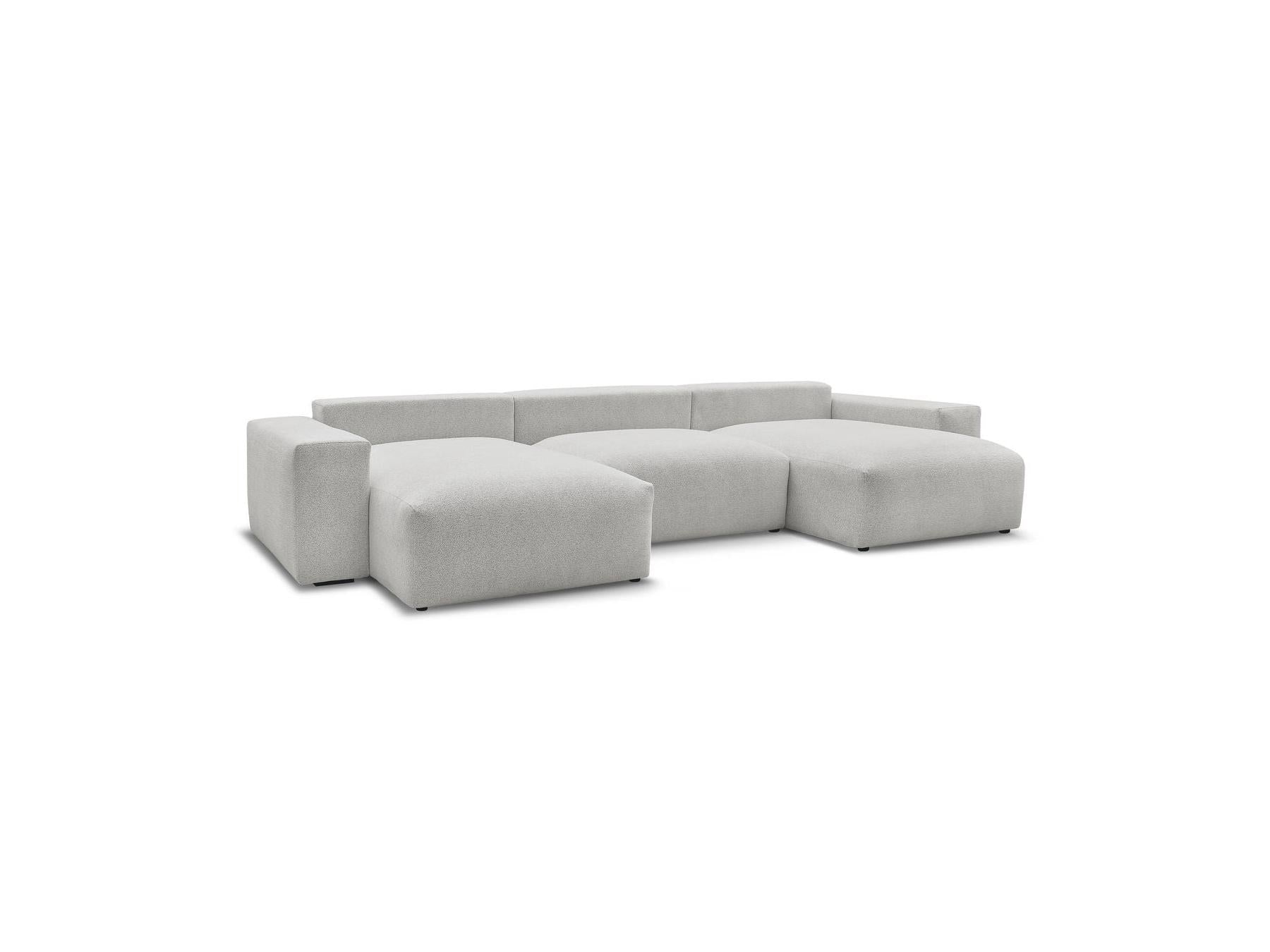 Voltaire - Fixed Panoramic Sofa - Mottled Fabric