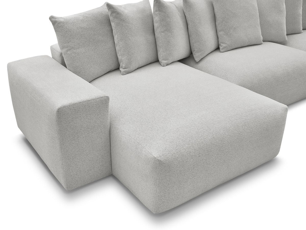Voltaire - Fixed Panoramic Sofa - Mottled Fabric