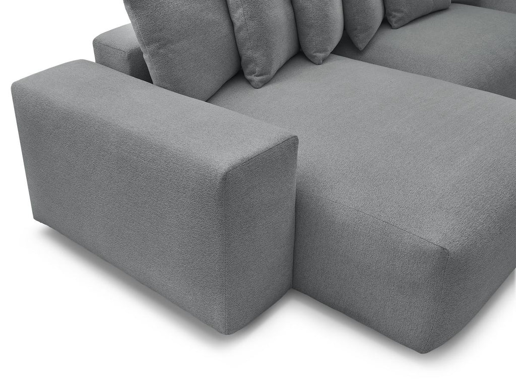 Voltaire - Fixed Panoramic Sofa - Mottled Fabric