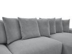 Voltaire - Fixed Panoramic Sofa - Mottled Fabric