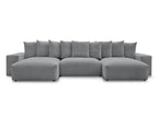 Voltaire - Fixed Panoramic Sofa - Mottled Fabric