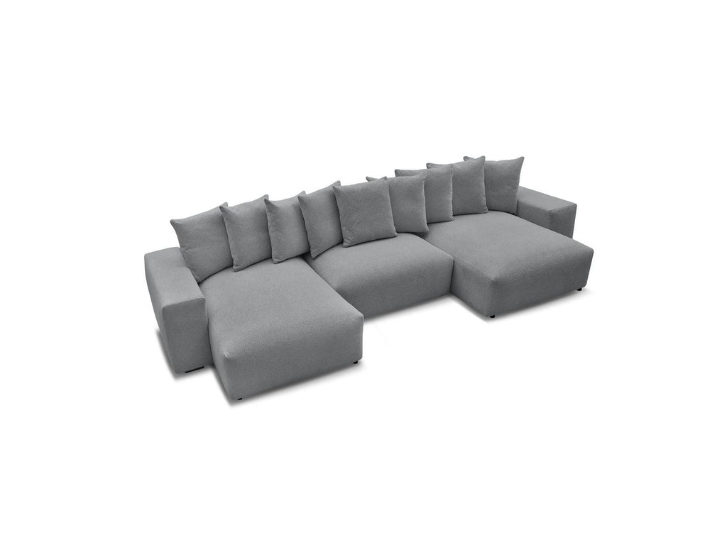 Voltaire - Fixed Panoramic Sofa - Mottled Fabric