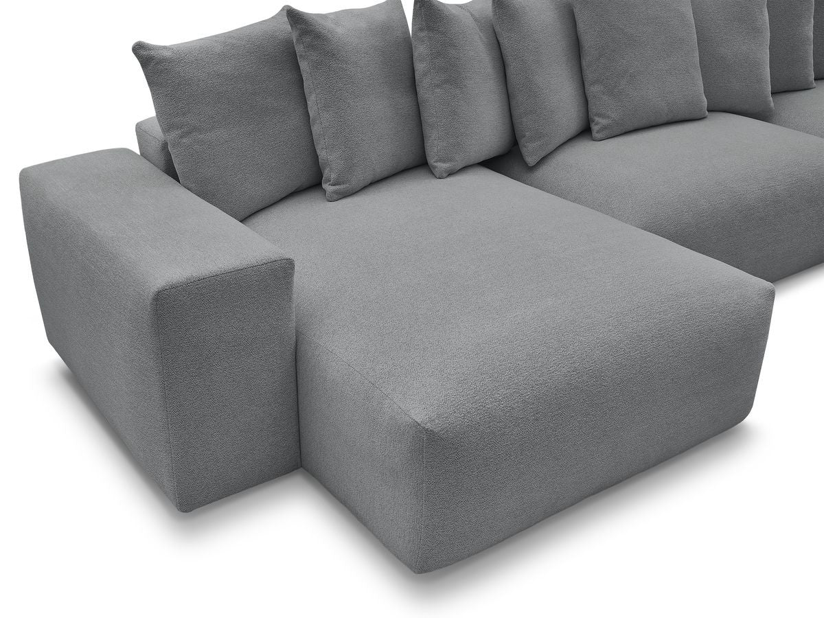 Voltaire - Fixed Panoramic Sofa - Mottled Fabric