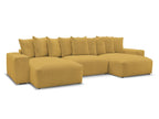 Voltaire - Fixed Panoramic Sofa - Mottled Fabric