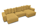 Voltaire - Fixed Panoramic Sofa - Mottled Fabric