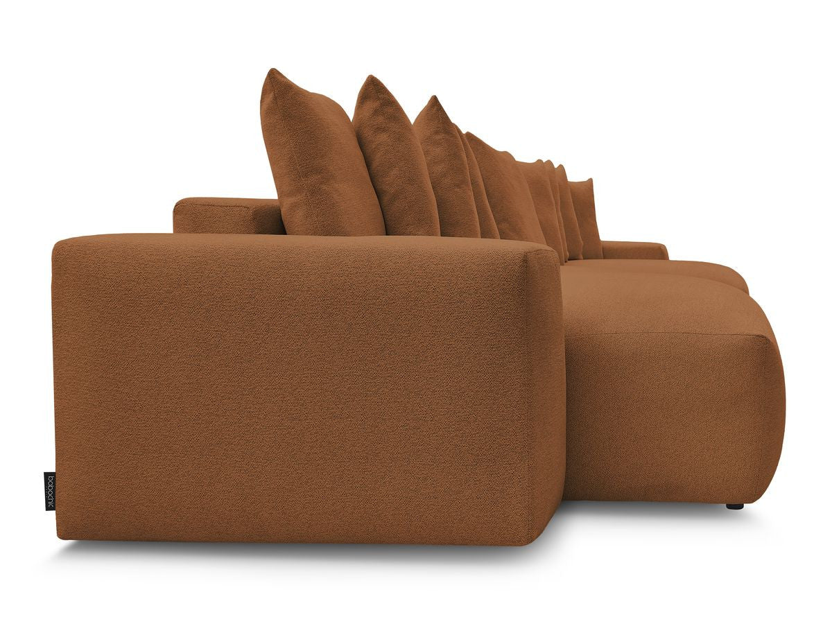 Voltaire - Fixed Panoramic Sofa - Mottled Fabric