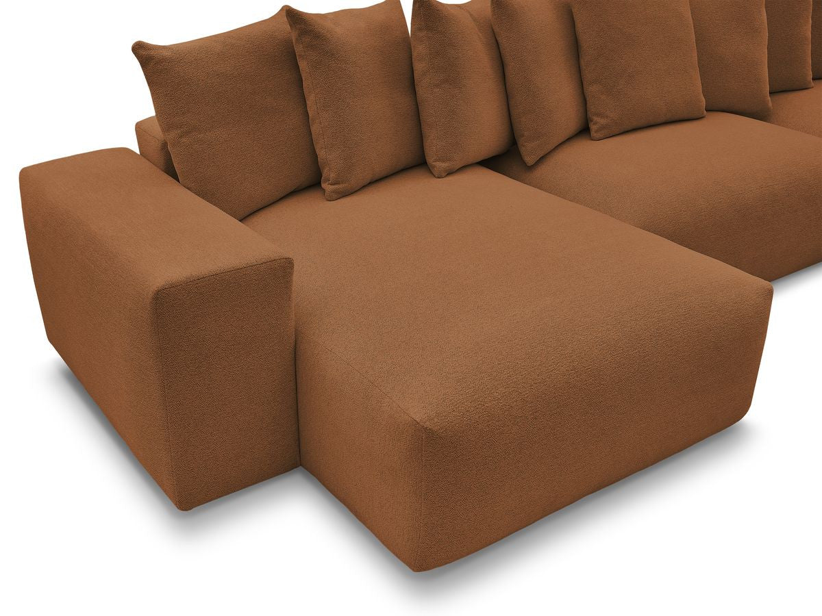 Voltaire - Fixed Panoramic Sofa - Mottled Fabric