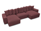Voltaire - Fixed Panoramic Sofa - Mottled Fabric