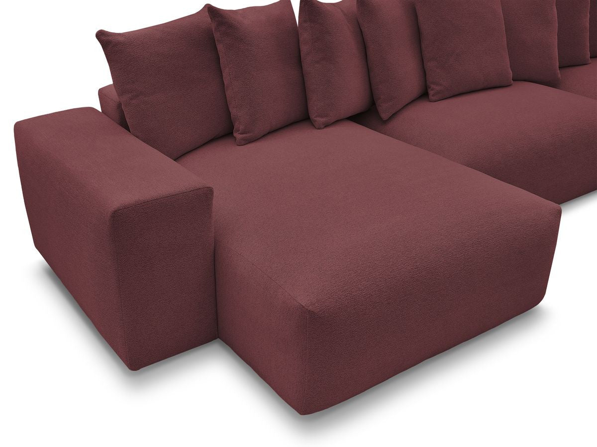 Voltaire - Fixed Panoramic Sofa - Mottled Fabric