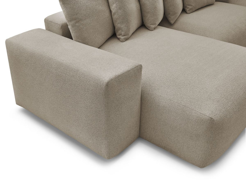 Voltaire - Fixed Panoramic Sofa - Mottled Fabric