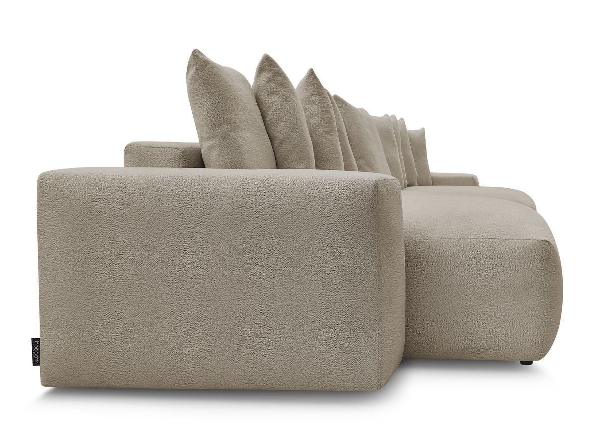 Voltaire - Fixed Panoramic Sofa - Mottled Fabric