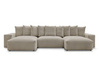 Voltaire - Fixed Panoramic Sofa - Mottled Fabric