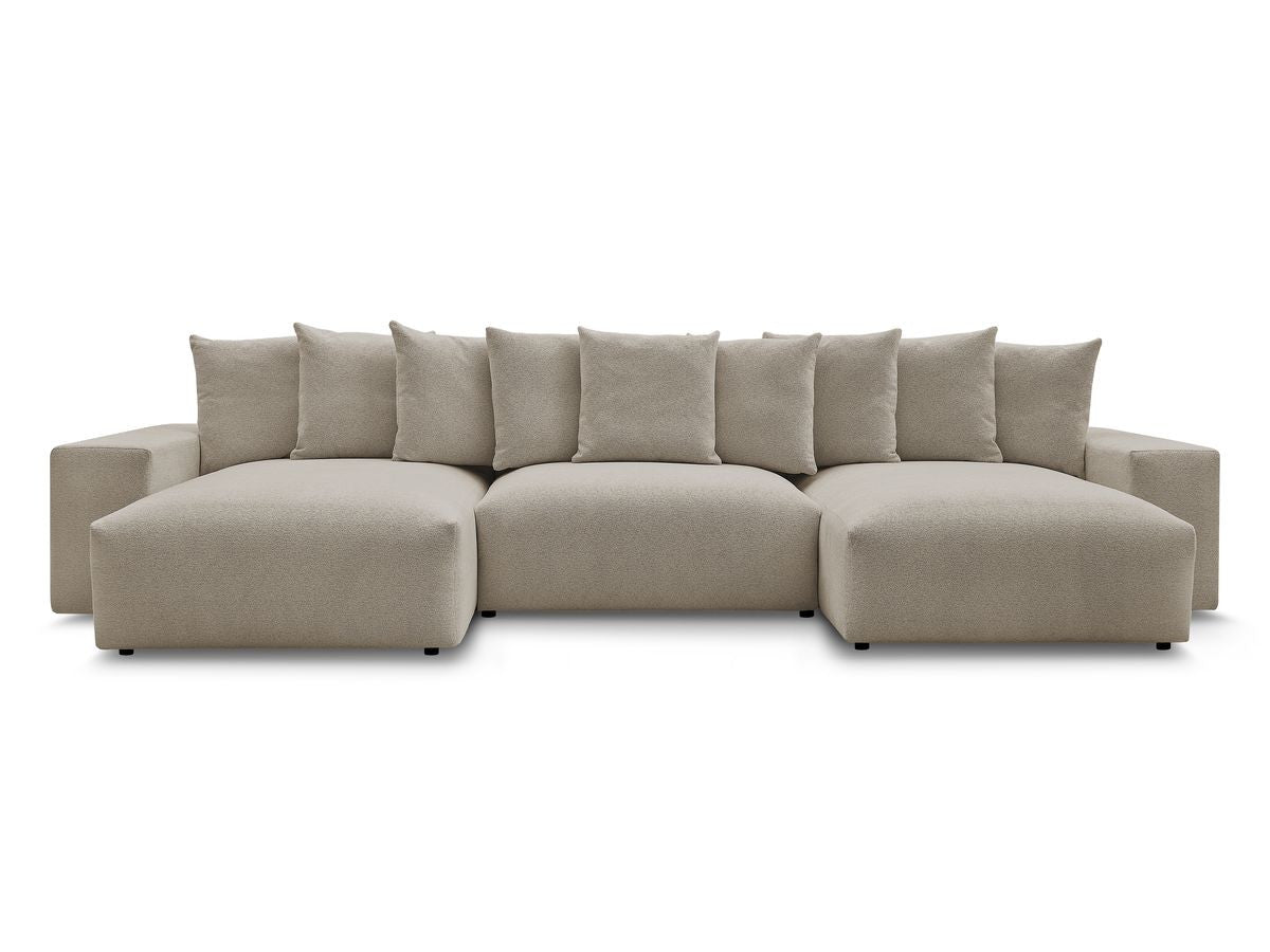 Voltaire - Fixed Panoramic Sofa - Mottled Fabric