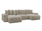 Voltaire - Fixed Panoramic Sofa - Mottled Fabric