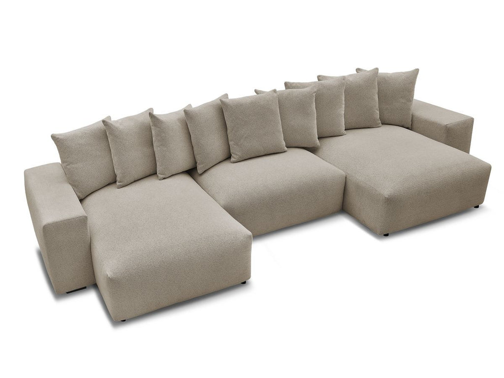 Voltaire - Fixed Panoramic Sofa - Mottled Fabric