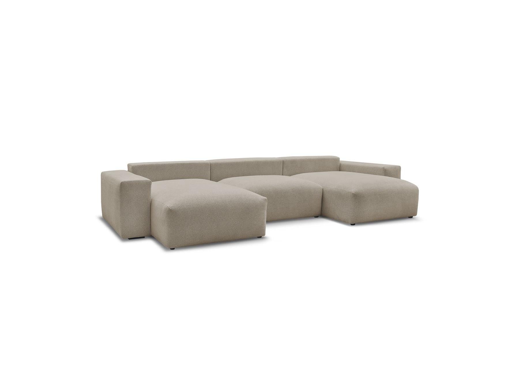 Voltaire - Fixed Panoramic Sofa - Mottled Fabric
