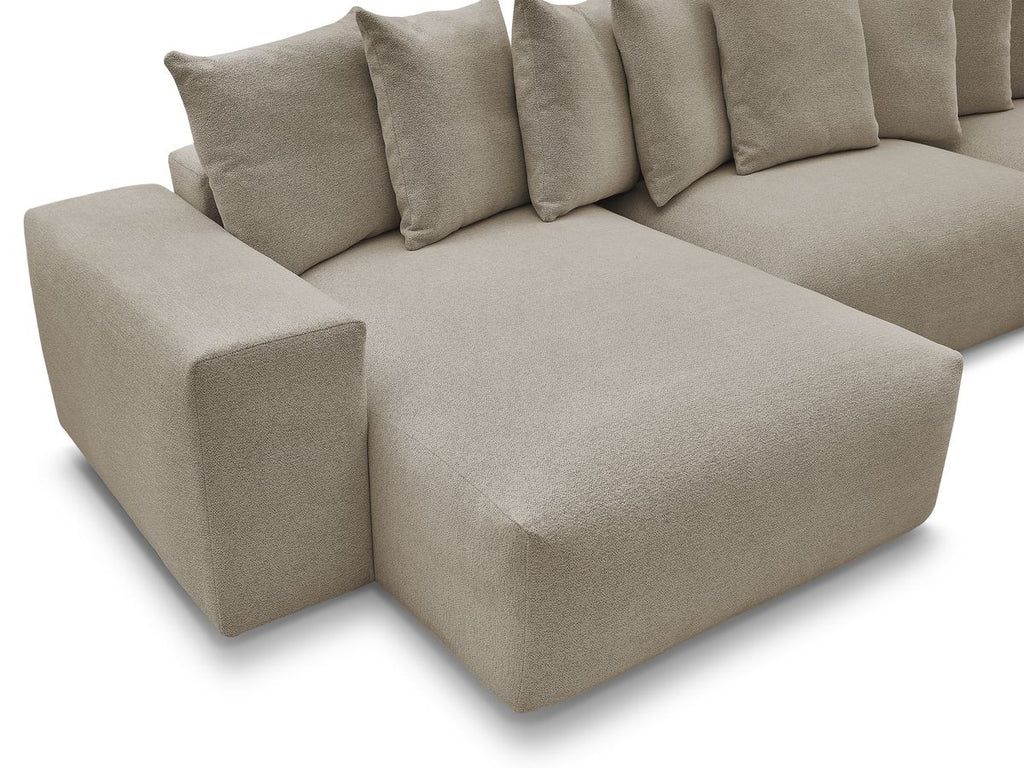 Voltaire - Fixed Panoramic Sofa - Mottled Fabric