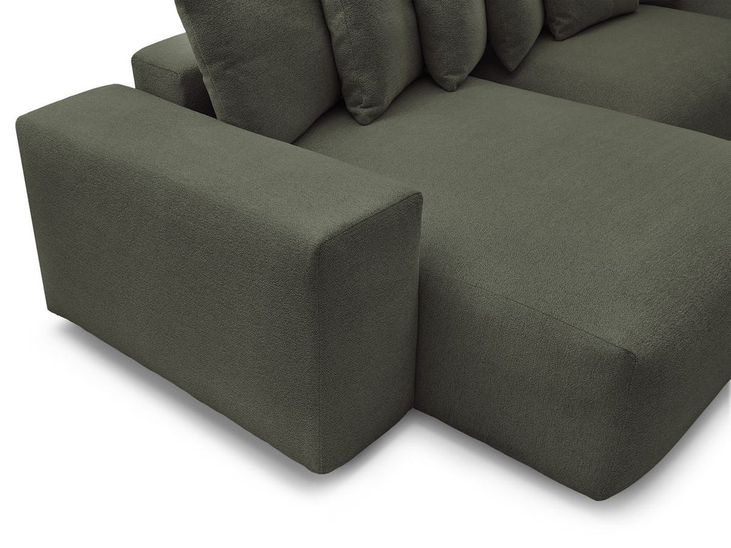 Voltaire - Fixed Panoramic Sofa - Mottled Fabric