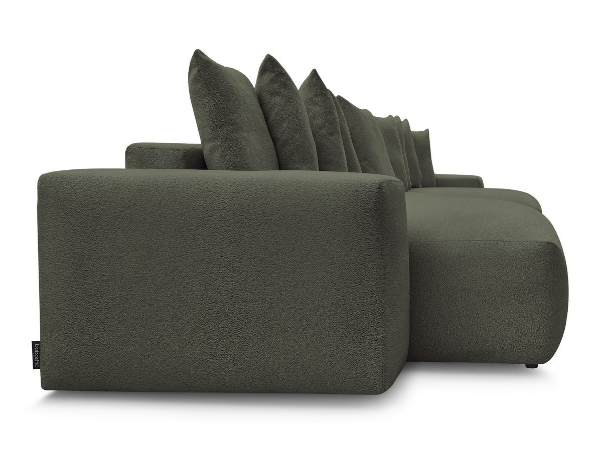 Voltaire - Fixed Panoramic Sofa - Mottled Fabric