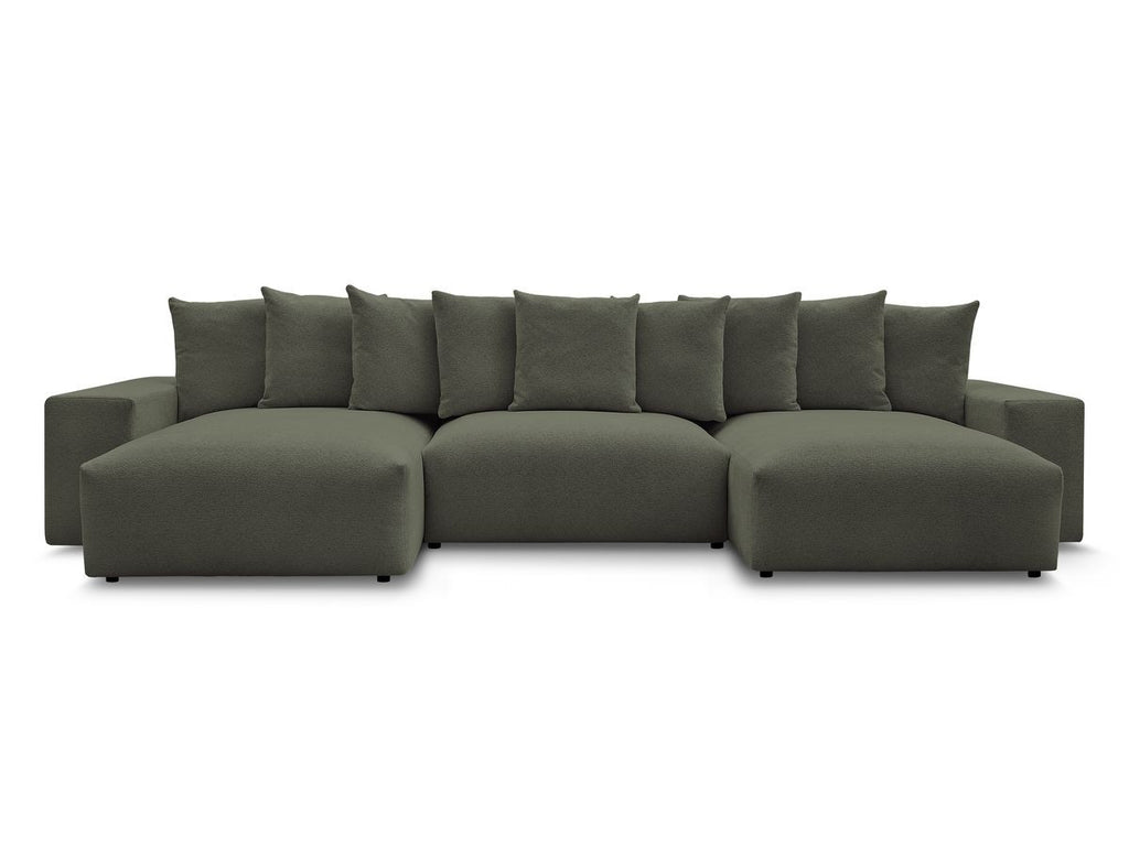 Voltaire - Fixed Panoramic Sofa - Mottled Fabric