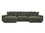 Voltaire - Fixed Panoramic Sofa - Mottled Fabric