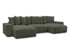 Voltaire - Fixed Panoramic Sofa - Mottled Fabric