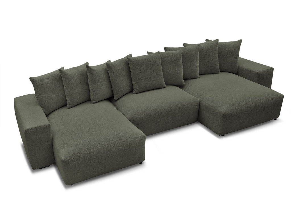 Voltaire - Fixed Panoramic Sofa - Mottled Fabric