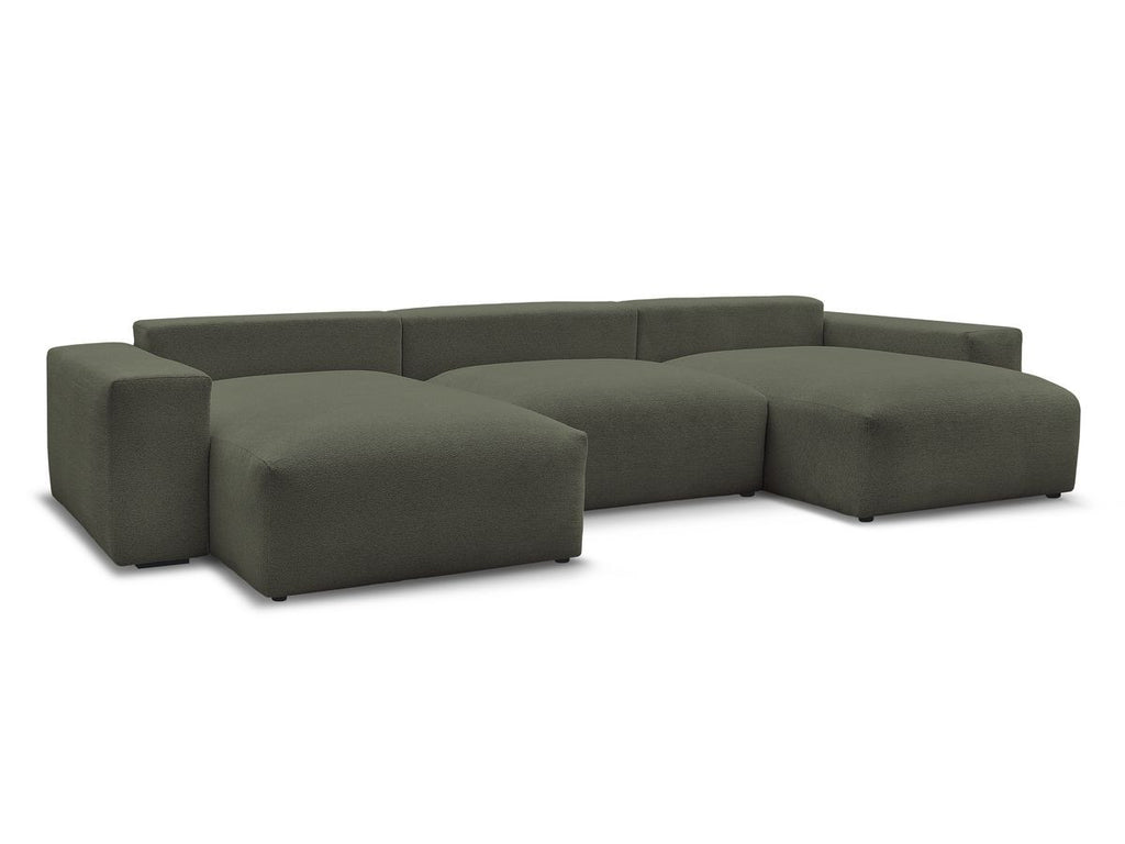 Voltaire - Fixed Panoramic Sofa - Mottled Fabric