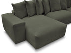 Voltaire - Fixed Panoramic Sofa - Mottled Fabric