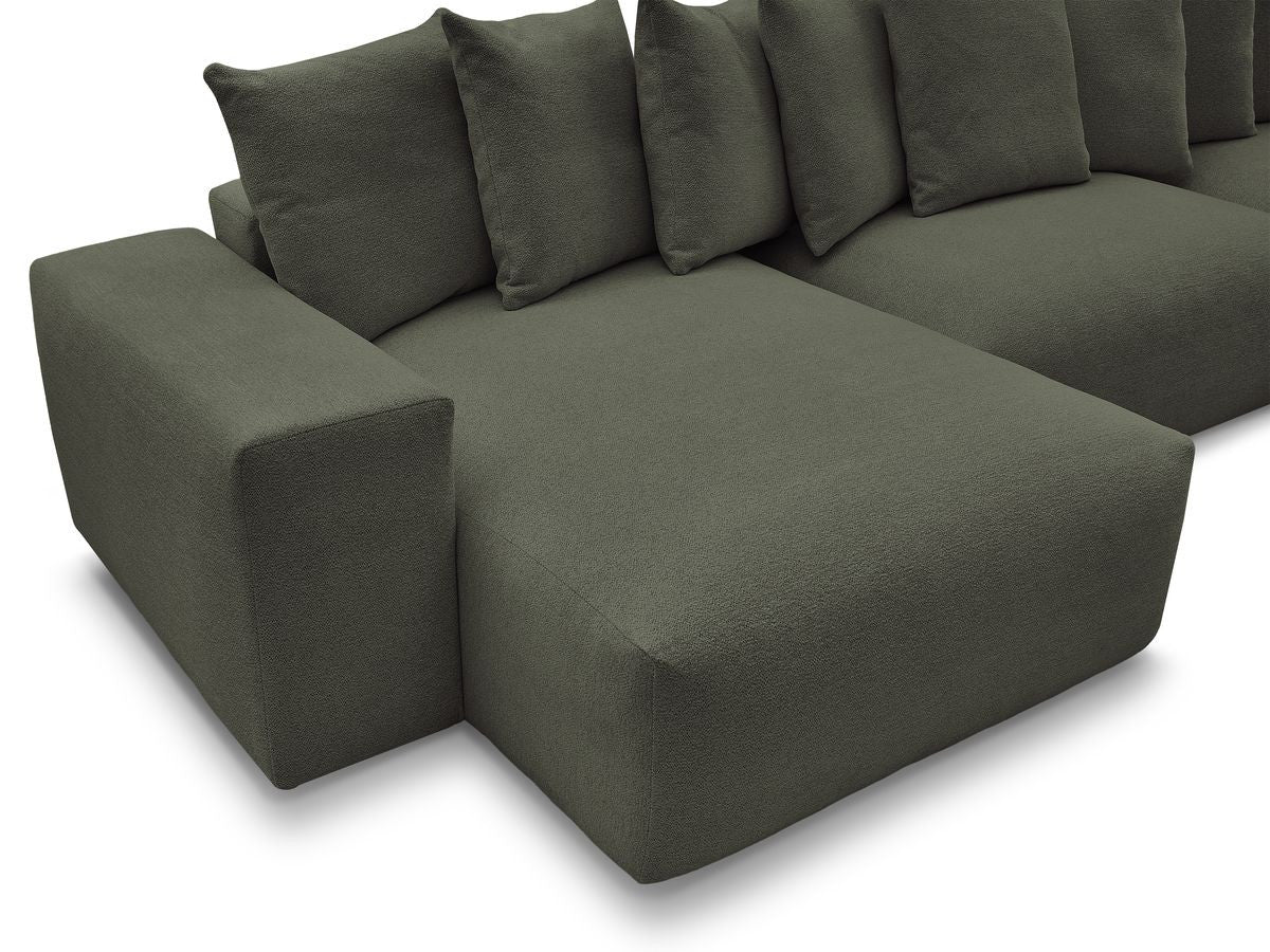 Voltaire - Fixed Panoramic Sofa - Mottled Fabric