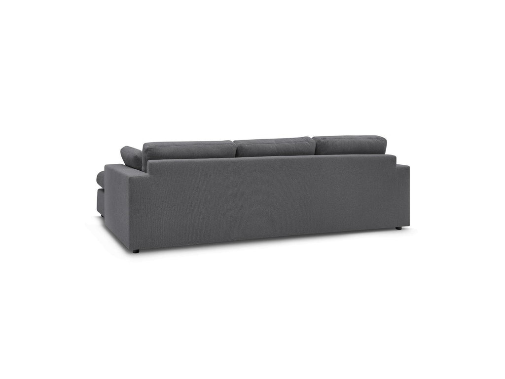 Belair - Sofá esquinero fijo reversible compacto - Tejido