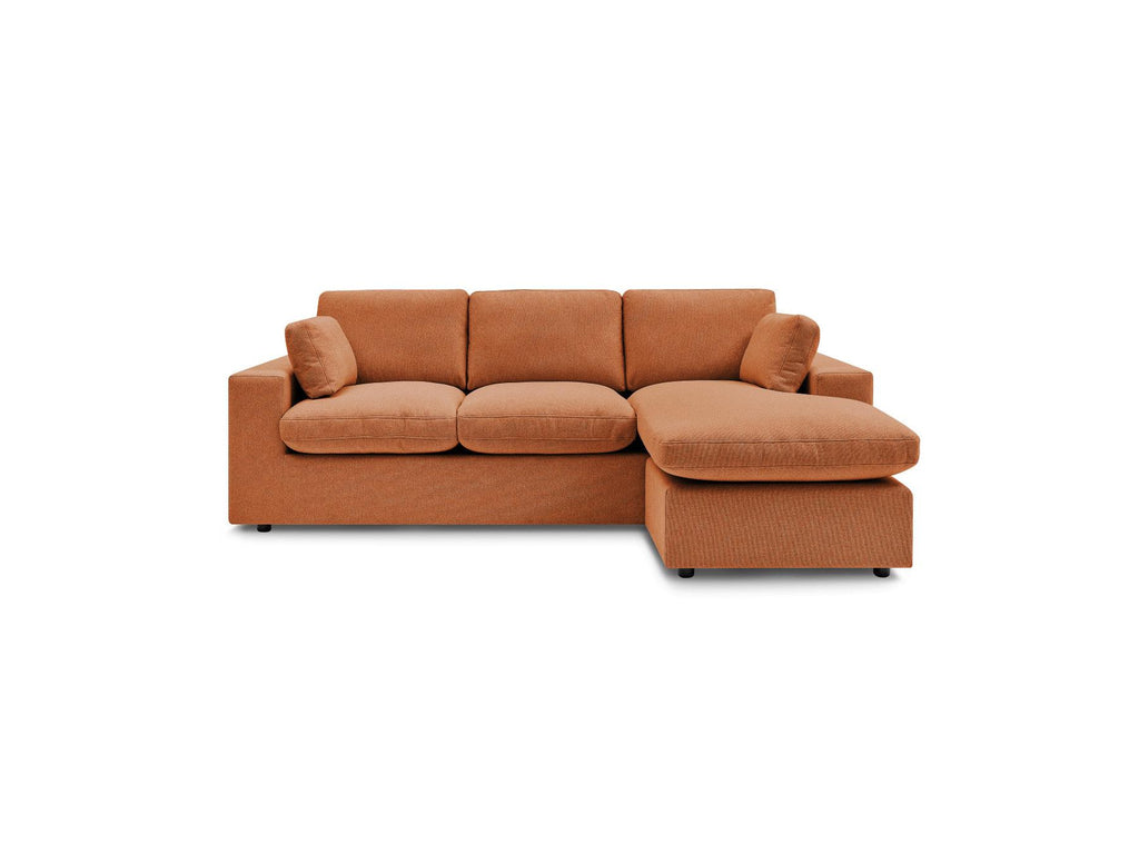 Belair - Sofá esquinero fijo reversible compacto - Tejido