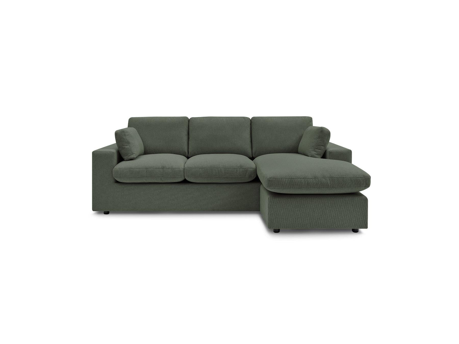 Belair - Sofá esquinero fijo reversible compacto - Tejido