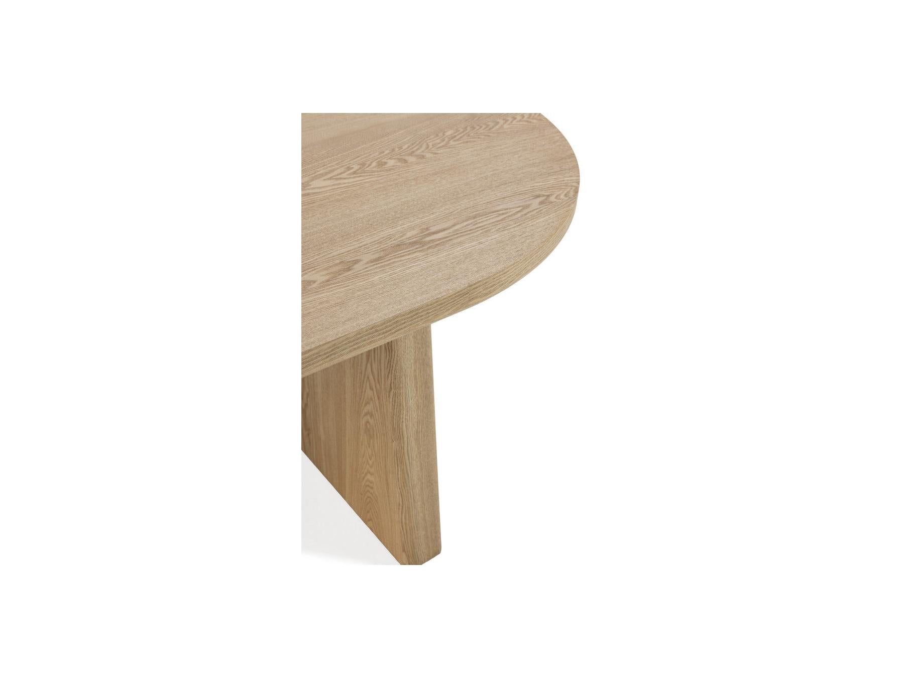 Pablo - Mesa de comedor ovalada - Chapa de nogal