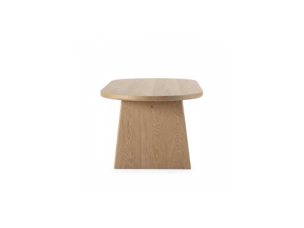 Pablo - Mesa de comedor ovalada - Chapa de nogal