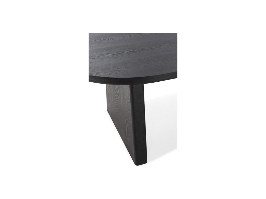 Pablo - Mesa de comedor ovalada - Chapa de nogal