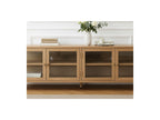 Carmen - Mueble de TV con 4 puertas - Chapa de roble macizo