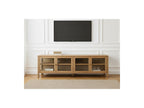 Carmen - Mueble de TV con 4 puertas - Chapa de roble macizo